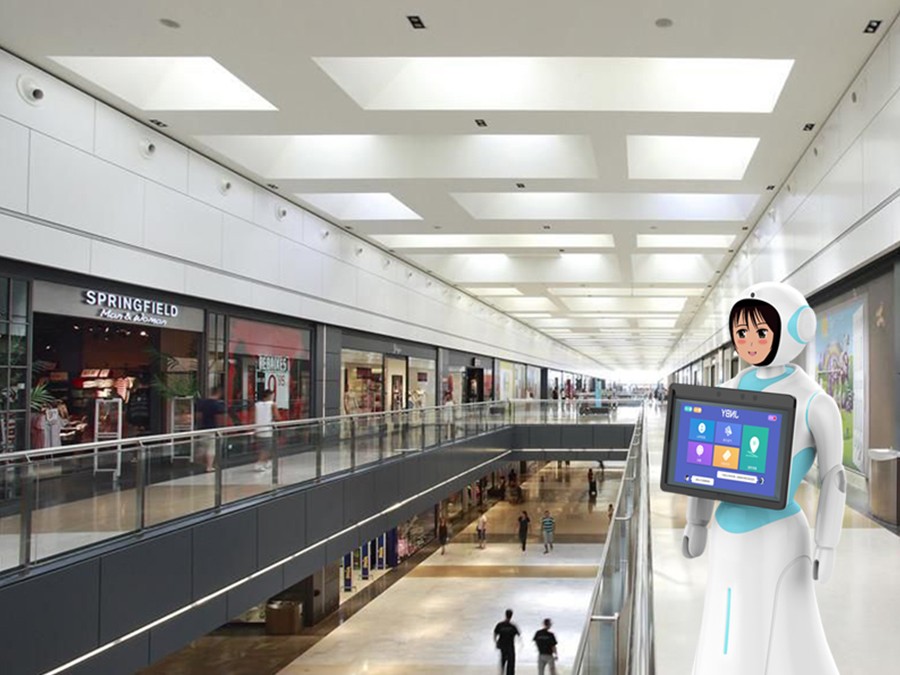 商厦购物中心+机器人，购物体验升级